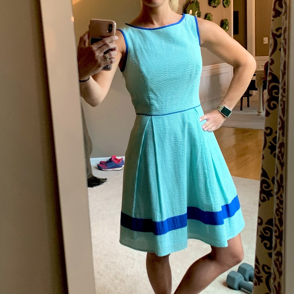 Jessica Simpson seersucker dress